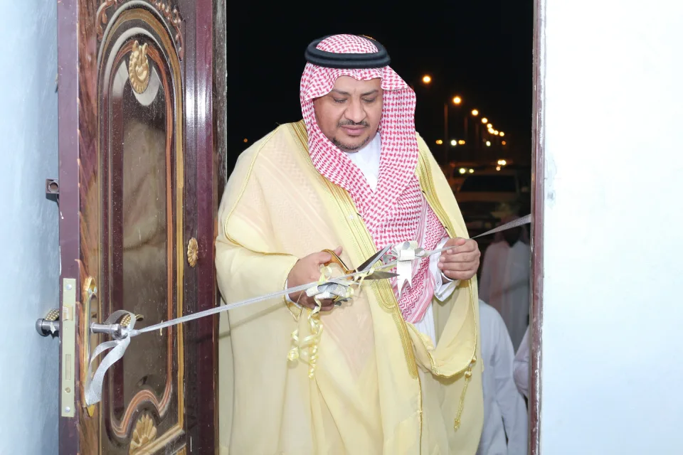 افتتاح جامع الشبرق بحضور رئيس البلدية قباس الحارثي